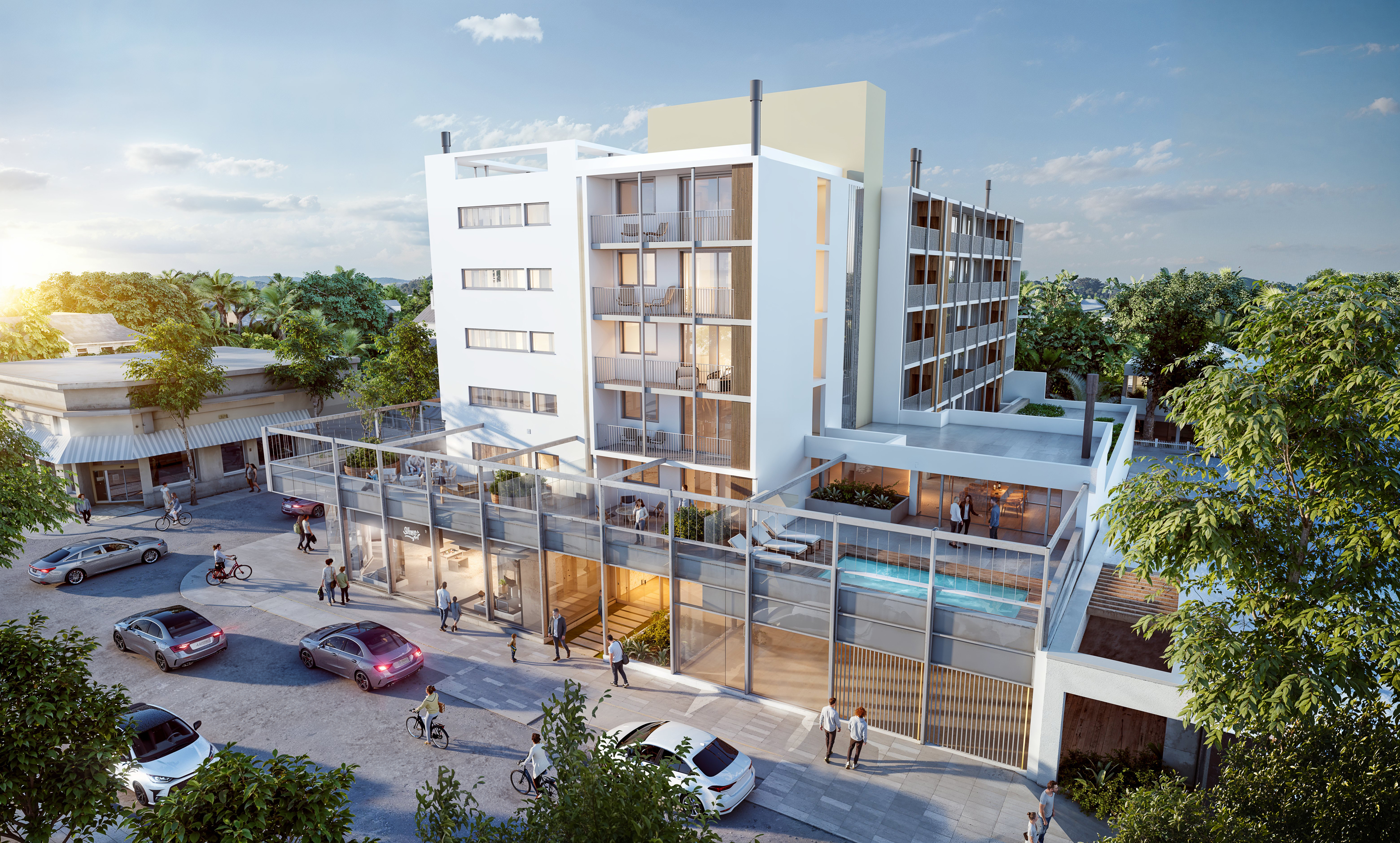 Proyecto Torre Persea - Vista aérea del desarrollo integral